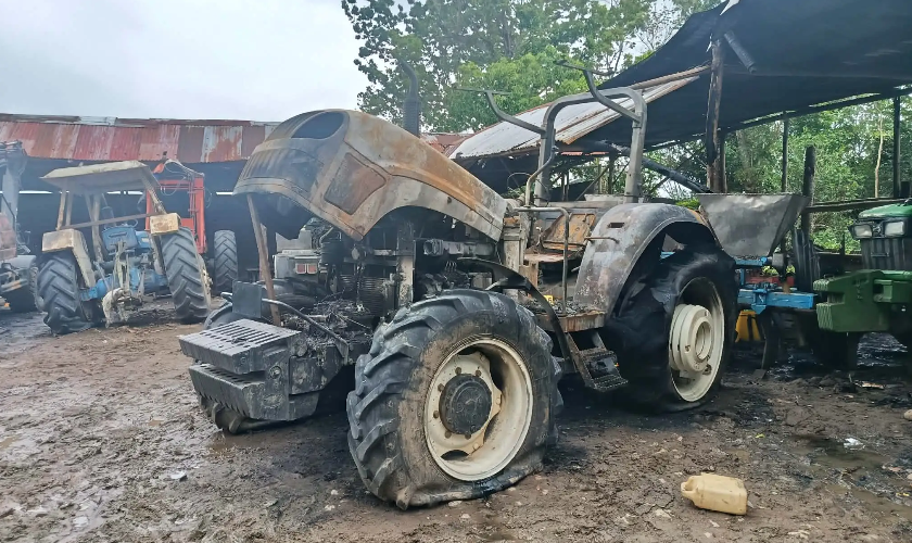 NPA Rebels Burn Farm Equipment in Negros Occidental